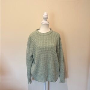 American Eagle Outfitters Green Crew Neck Sweater